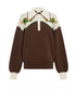 Lasso Knit Polo - Chocolate