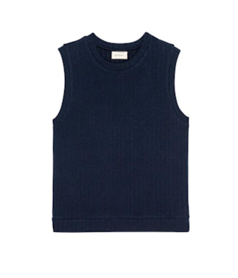 The Sweater Rib Shell - Navy