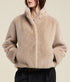 Sheena Faux Fur Jacket - Beige