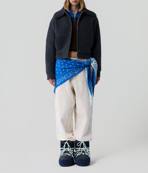 The Cross Country Bomber - Charcoal