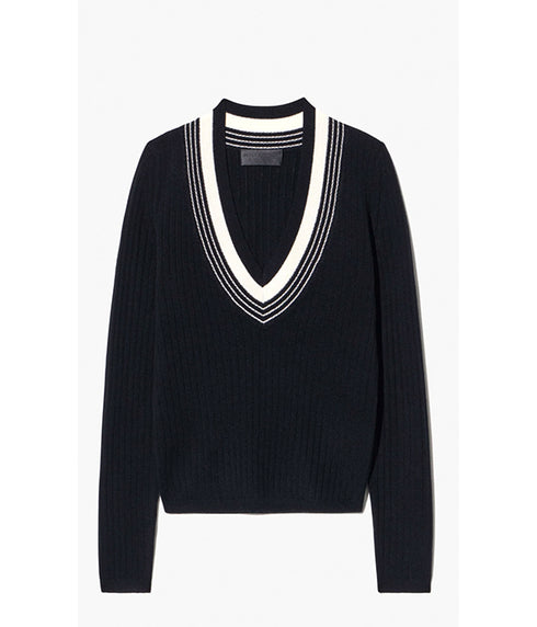 Aziel Sweater - Black/Ivory