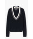Aziel Sweater - Black/Ivory