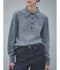 The Cashmere Polo - Heather Smoke