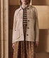 The Western Fringe Sweater Jacket - Natural