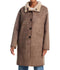 Yves Reversible Faux Sherling Coat - Faded Coco