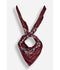 Bandana Flowers Cotton - Burgundy