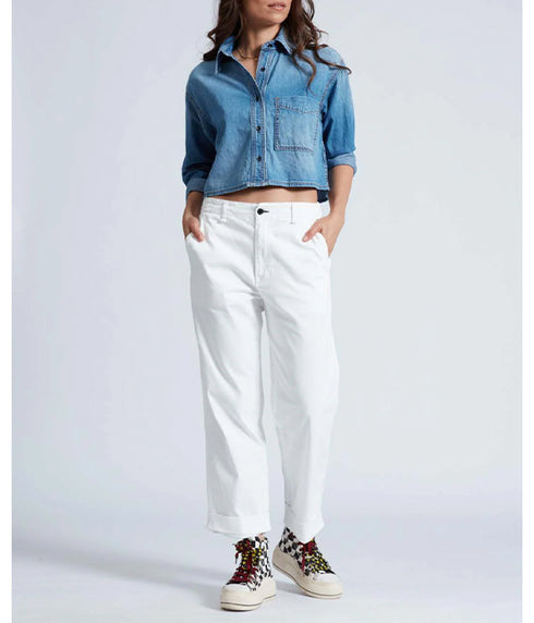 Cropped Denim Shirt - Muse