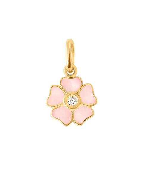 Flower Diamond Pendant - YG