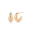 Jumbo Dome Huggie Earrings - 14K Rose Gold