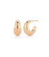 Jumbo Dome Huggie Earrings - 14K Rose Gold