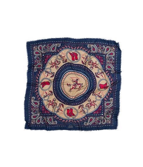 Rodeo Scarf Wool Cashmere - Navy