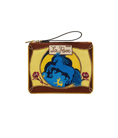 Ace Horse Embellished Clutch