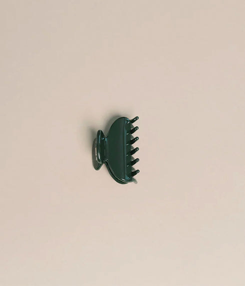 Hair Claw Clip 2" - Dark Green