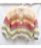 Mohair Bomber Cardigan - Light Stripes
