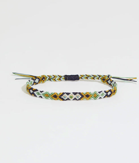 Bracelet Maya - Tsavorite/Aquamarine