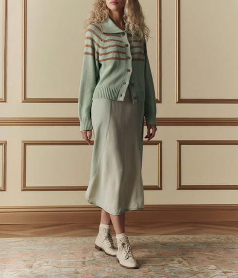 The Scholar Cardigan - Seafoam