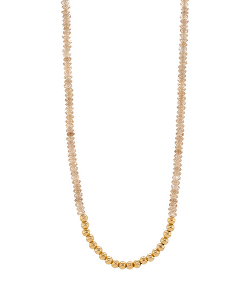 Natural Zircon Necklace - Champagne