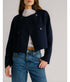 Floren Cropped Double Breasted Jacket - Midnight