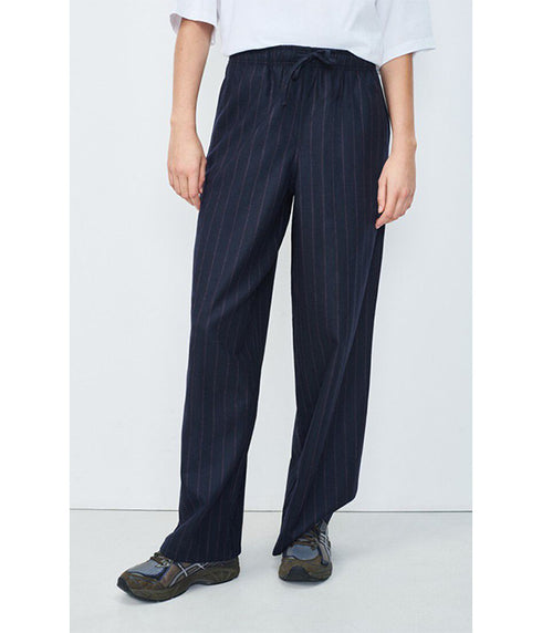 Dirow Trousers - Marine Pinstripe