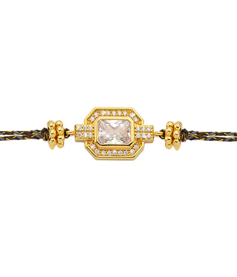 Shiny Art Deco Bracelet - Gold