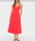 Bardot Dress - Red Flash
