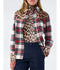 Western Shirt - Mix Red Green Ecru Tartan