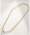 Gold Infused Brass Circle Chain 22"