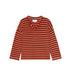 The Shrunken Henley - Hot Red Naval Stripe