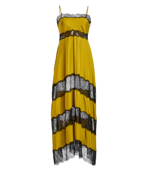 Coco Sleeveless Silk Dress - Citrine