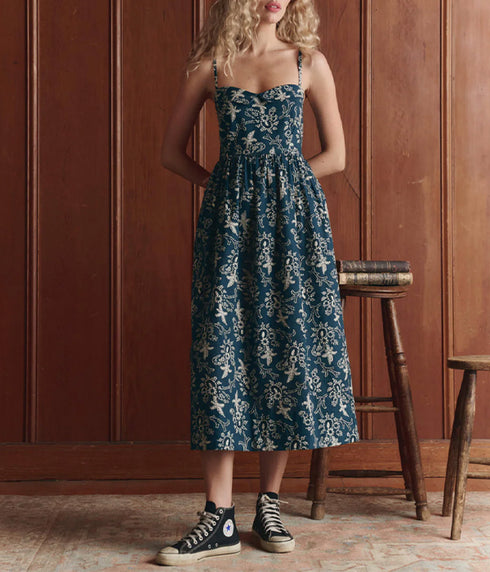 The Verse Dress - Indigo Bandana