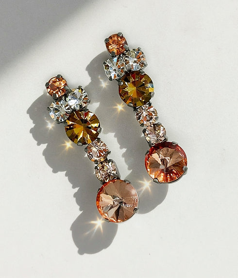 Crystals Pendant Earrings - Loto