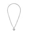 The Mini Puffy Heart Necklace - Silver