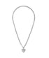 The Mini Puffy Heart Necklace - Silver
