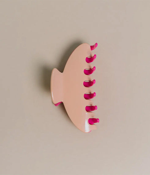 Hair Claw Clip 5" - Two Tone Pink