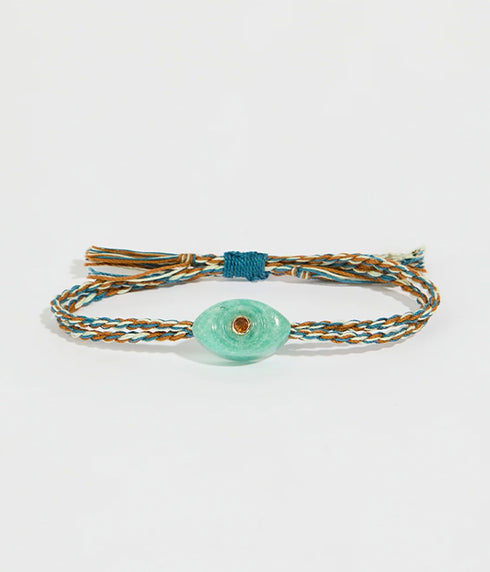 Candy Eye Bracelet - Amazonite/Orange Tourmaline