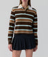 Cropped Striped Rugby - Chestnut Combo
