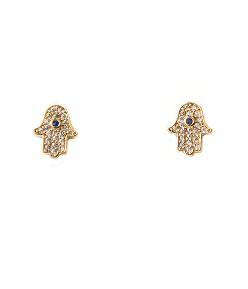 Hamsa Stud Earrings