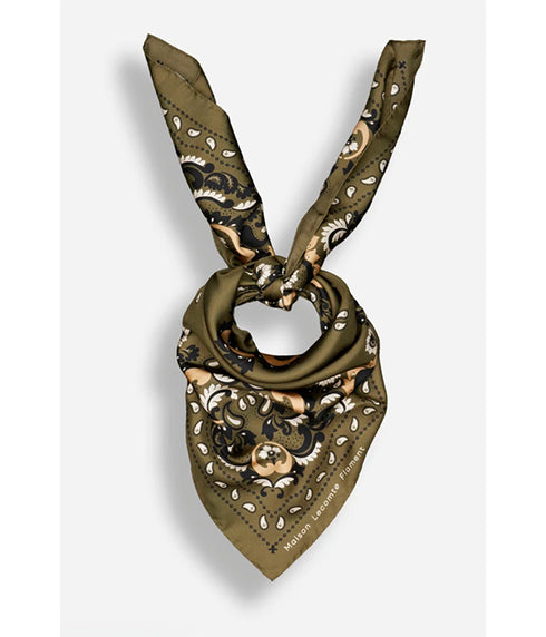 Bandana Flowers Cotton - Army