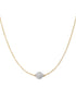 Diamond Single Orb Necklace - Yellow Gold