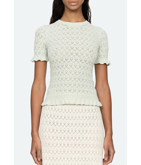 Rue Short Sleeve Sweater - Mint