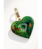 Turquoise Heart with Diamond Bale Pendant
