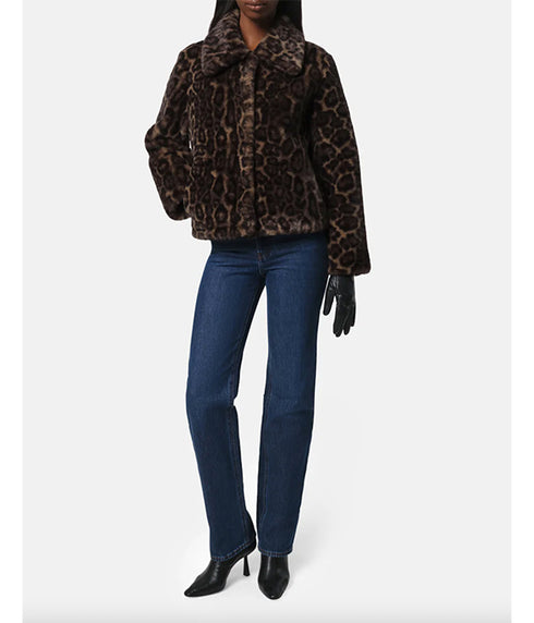 Elis Coat - Dark Leopard