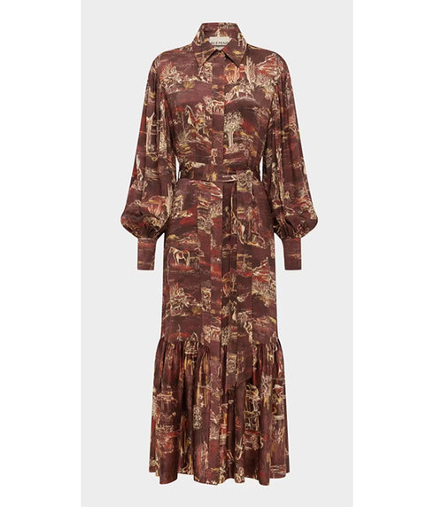 Ezra Silk Shirtdress - Multi