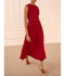 Etta Sleeveless Silk Dress - Cerise