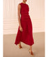 Etta Sleeveless Silk Dress - Cerise