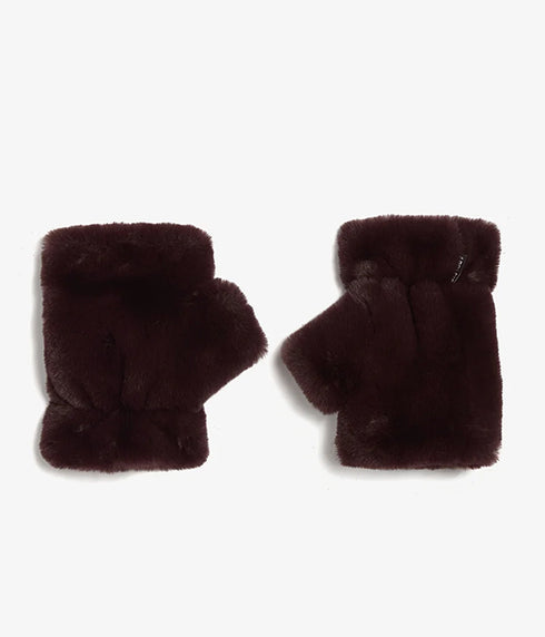 Ariel Fingerless Gloves - Burgundy