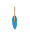Turquoise Plume Earring