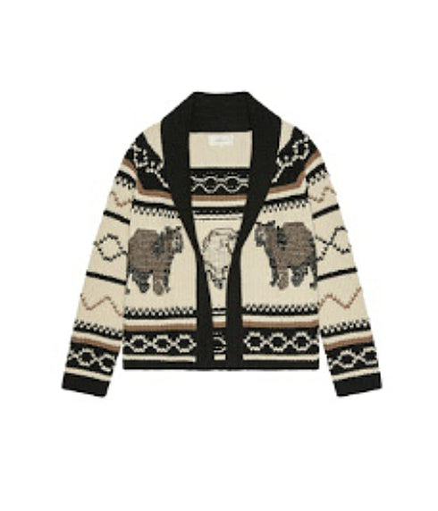 The Bear Lodge Cardigan - Black