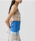 Plaited Rib Tank - Delft Blue Combo