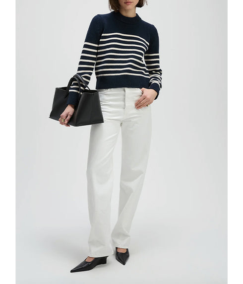 The Favorite Crew - Navy & White Stripe